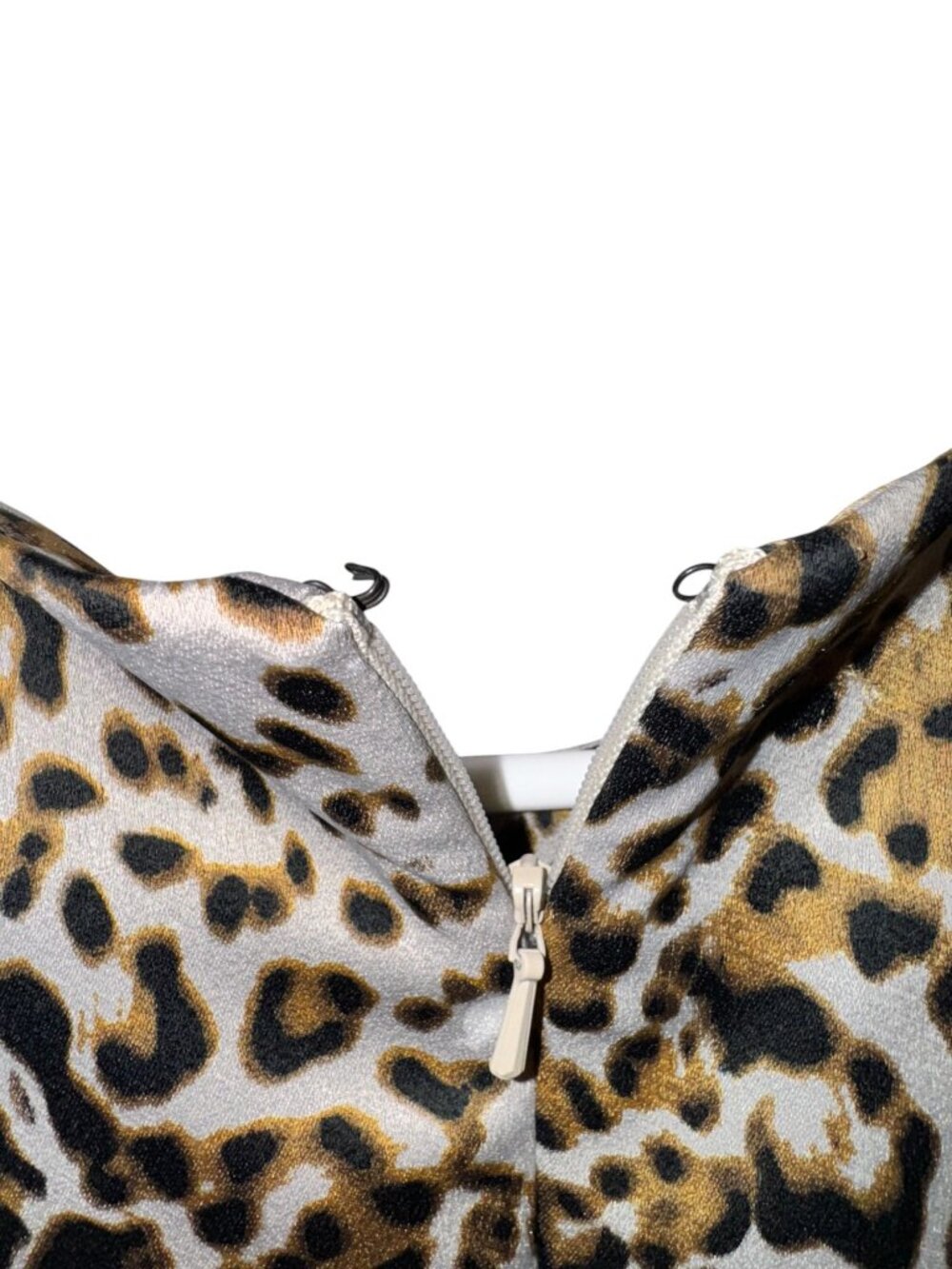 Banana Republic Womens Animal Print Dress Size 2 Leopard Pattern Short Sleeve - Picture 6 of 9